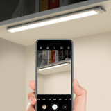 Luminária Fina com Sensor de Presença Luz LED sensor de Movimento sem Fio e USB Recarregável